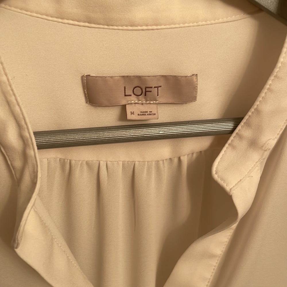 Loft cream sheer long sleeve - Picture 2 of 7